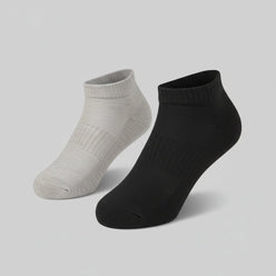 Men Cotton Solid Socks - Pack of 2