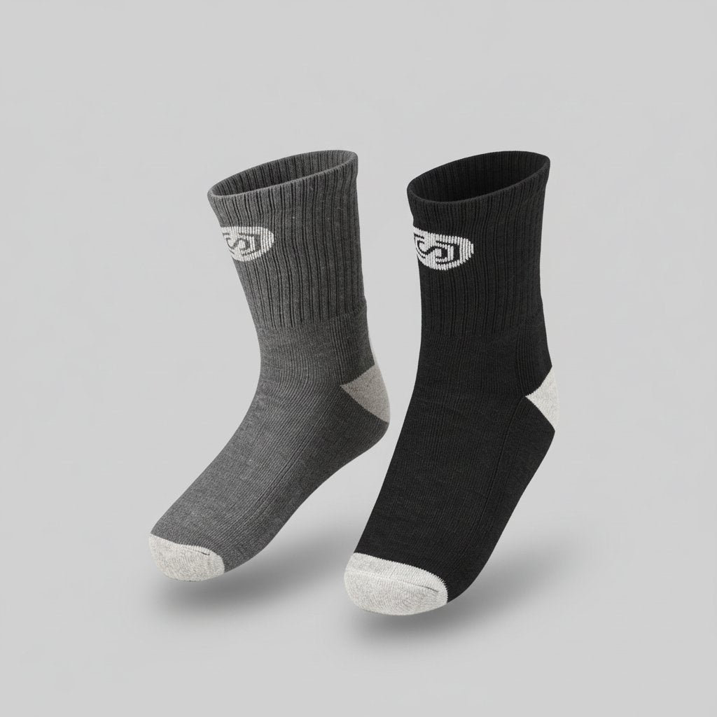 Men Cotton Crew Socks - Pack of 2