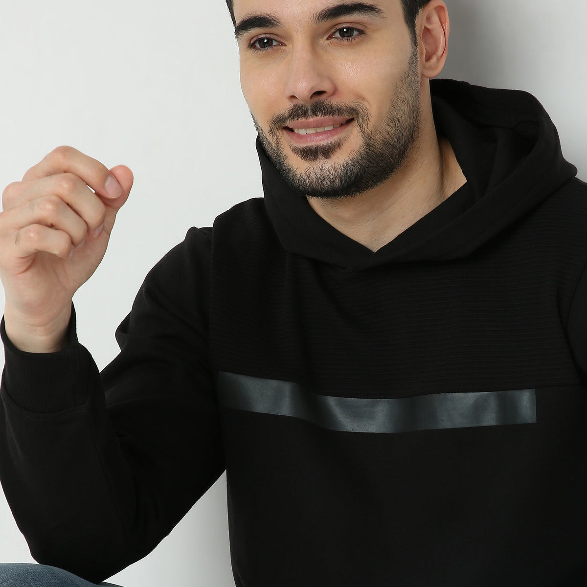 Regular Fit Solid Sweatshirt