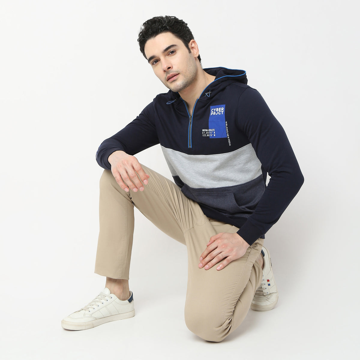 Regular Fit Solid Sweatshirt