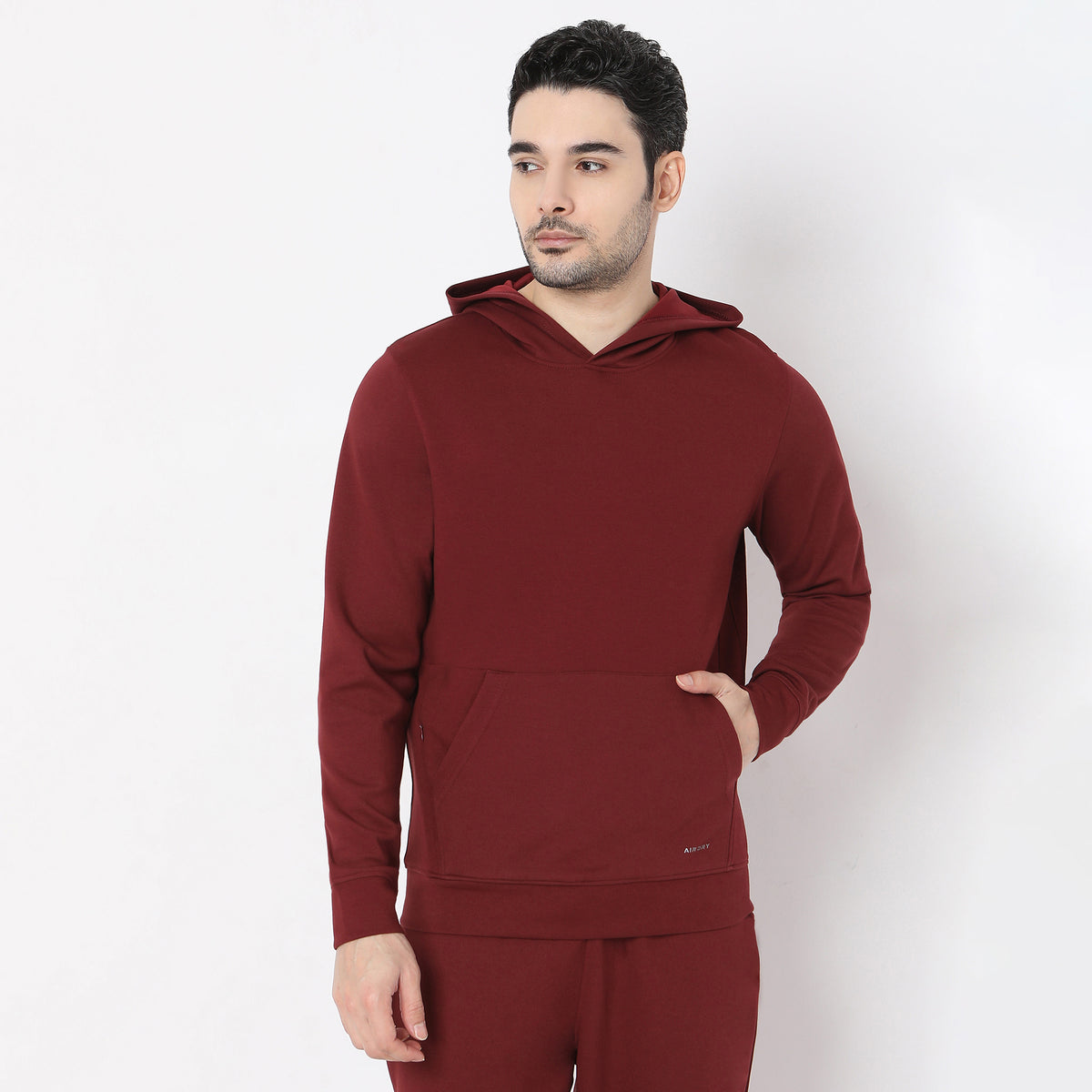 Regular Fit Solid Sweatshirt