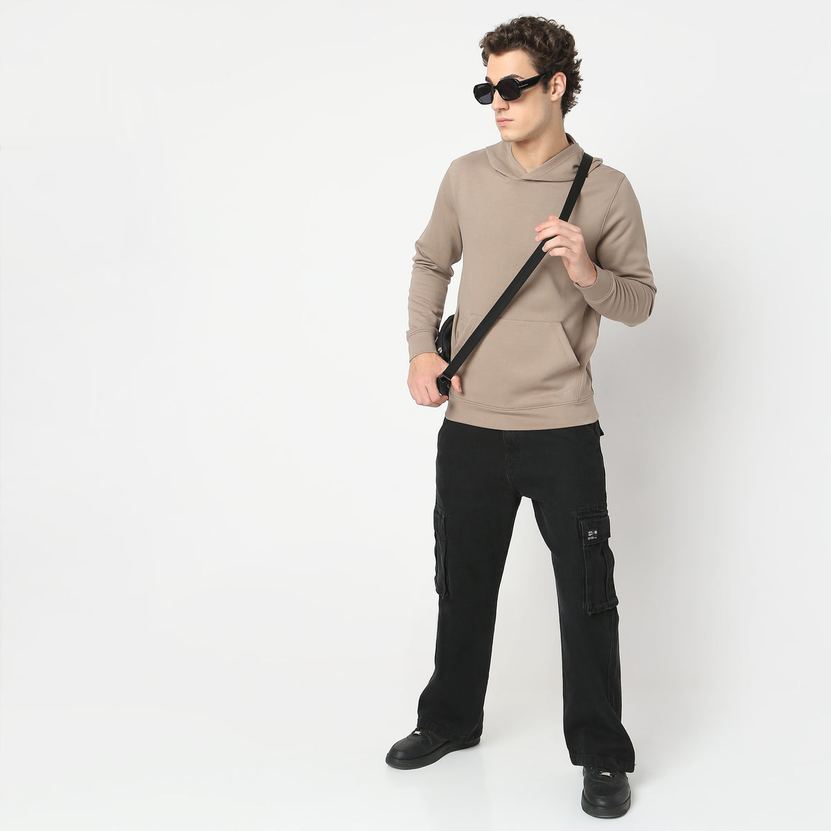 Regular Fit Solid Sweatshirt