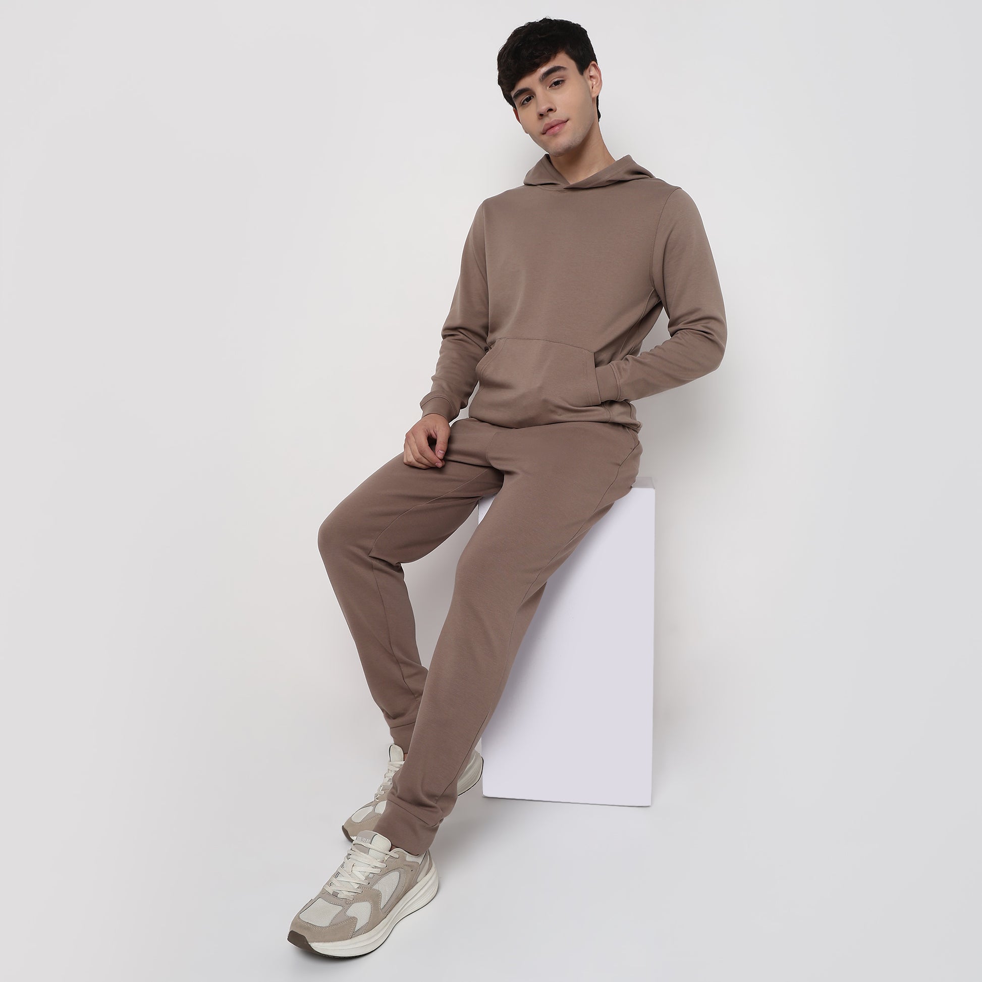 Regular Fit Solid Sweatshirt