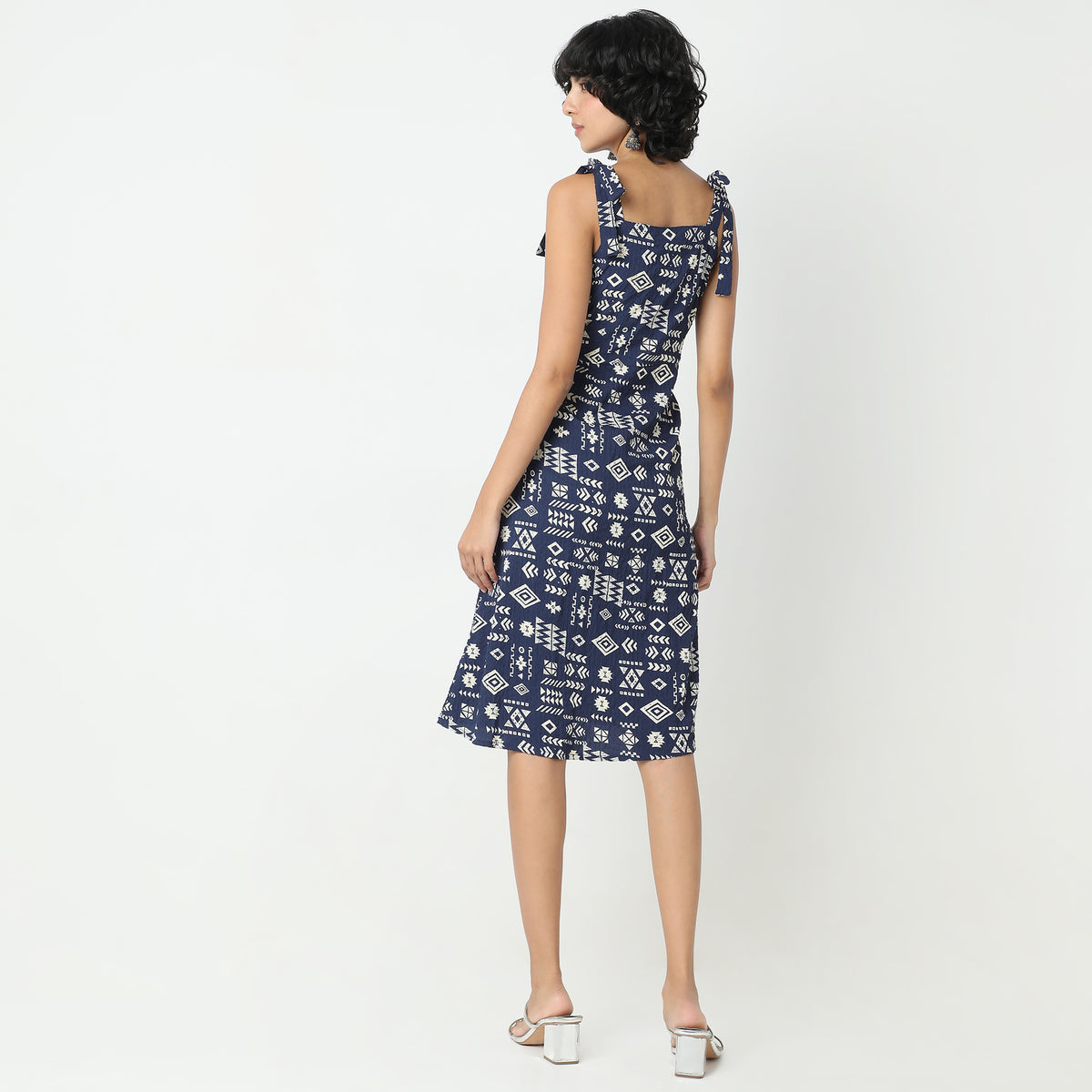 Flare Fit Printed Dress