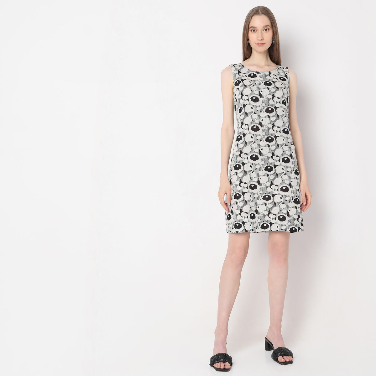 Regular Fit Printed Dress