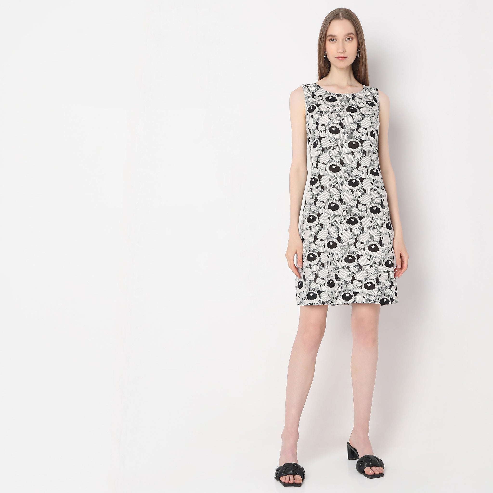 Regular Fit Printed Dress
