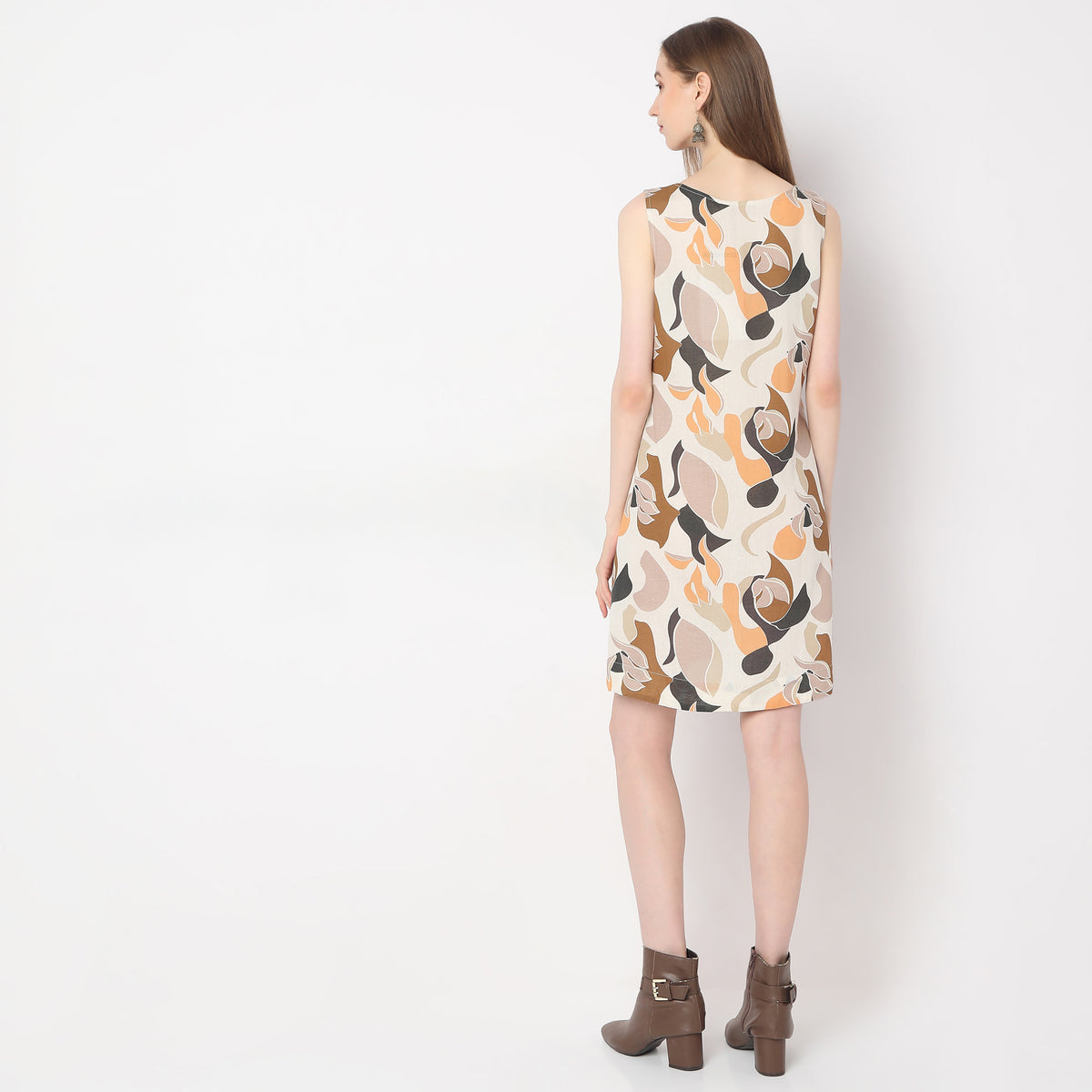 Regular Fit Printed Dress