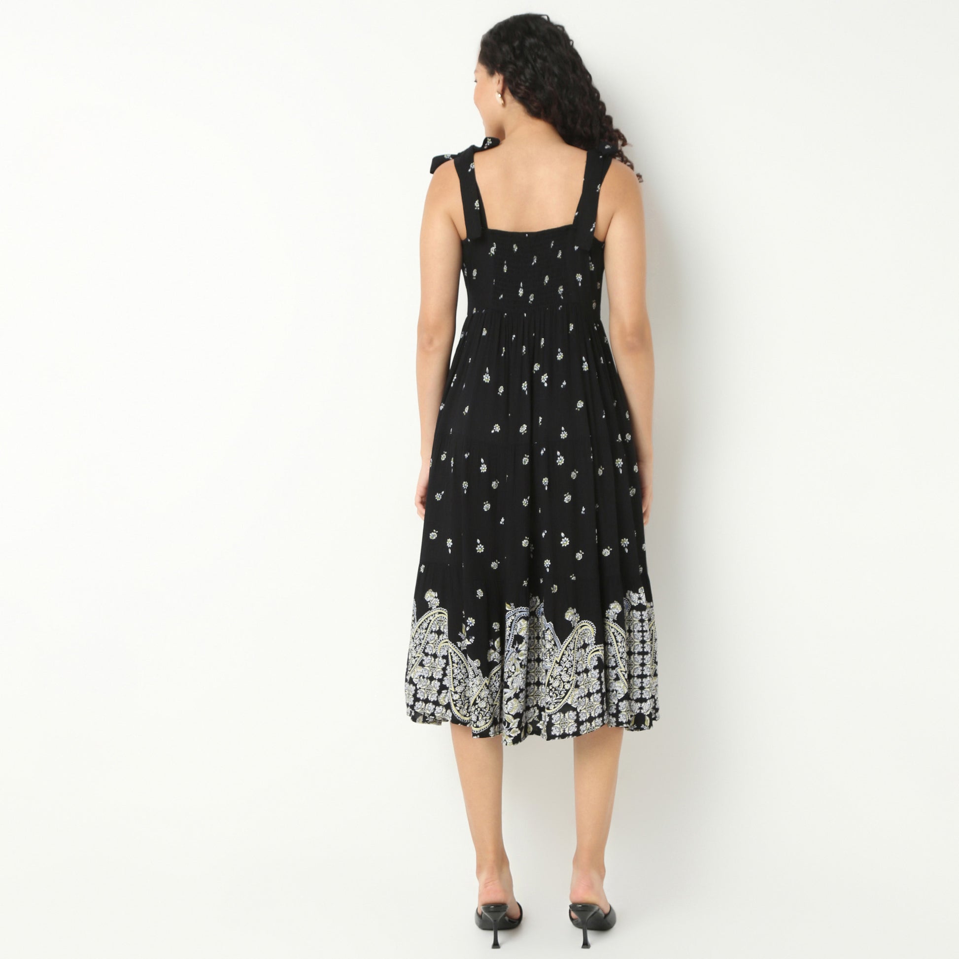 Strappy Tiered Dress