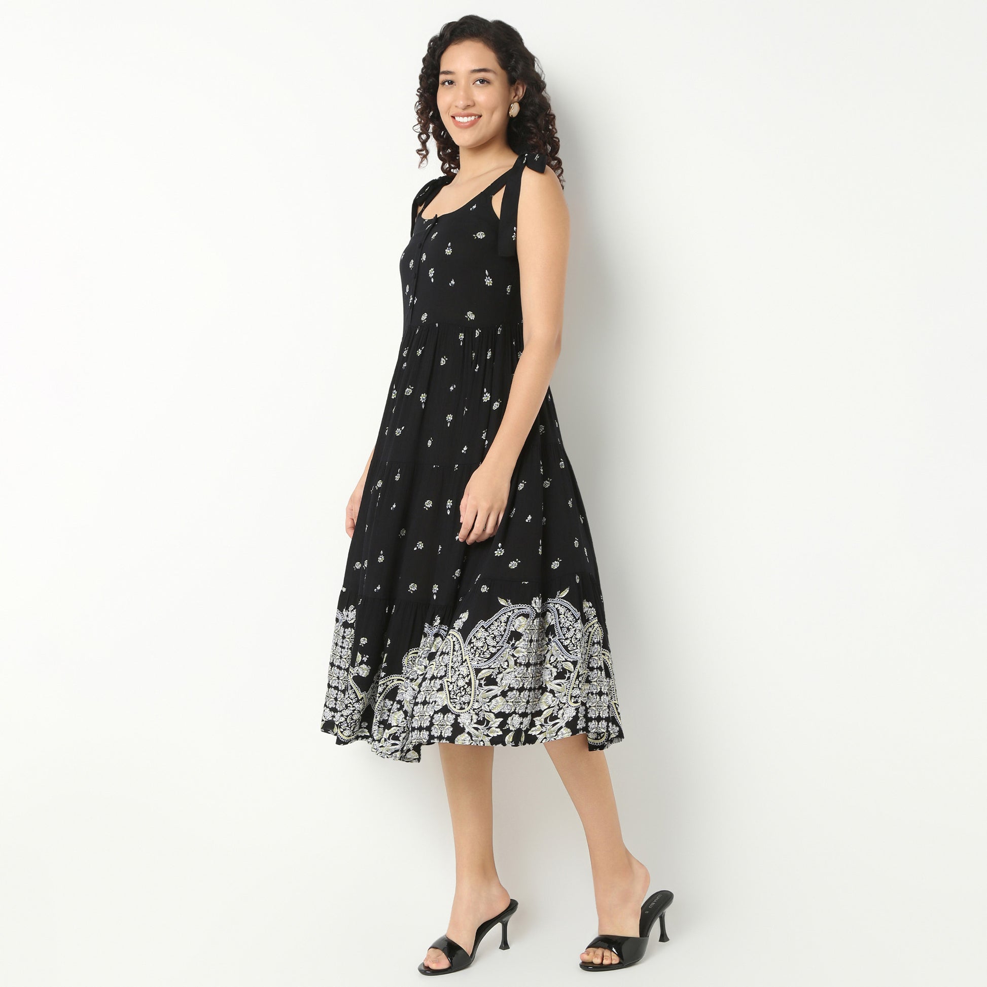 Strappy Tiered Dress