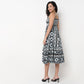 Strappy Tiered Printed Dress