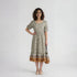 Rayon Printed Bell Sleeve Dress