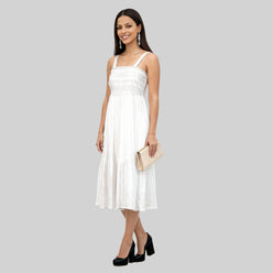 Flared Strappy Tiered Dress