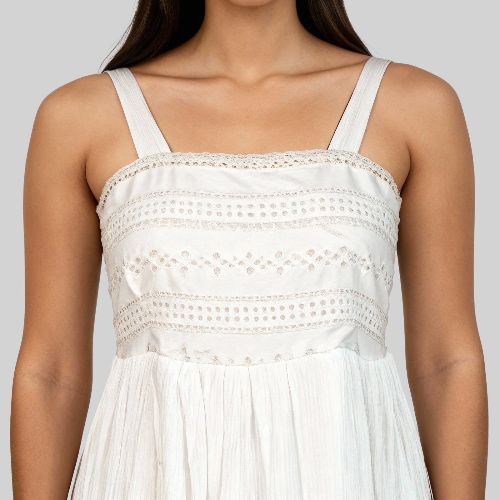 Flared Strappy Tiered Dress
