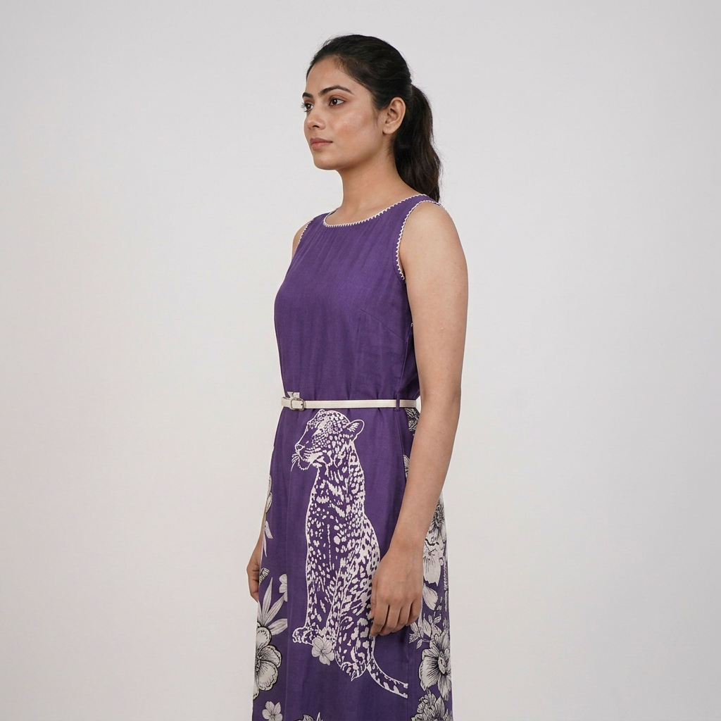 Printed Flared Dress