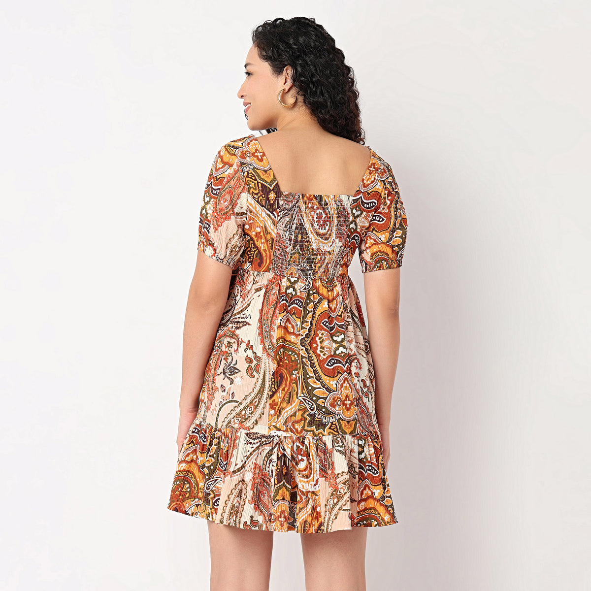 Front Placket Short Dress