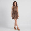 Sleeveless Printed Tiered Dress