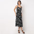 Printed Strappy Tiered Dress