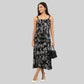 Printed Strappy Tiered Dress