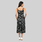 Printed Strappy Tiered Dress