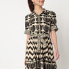 Shirt Printed Tiered Dress