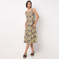 Printed Strappy A-Line Dress