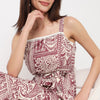 Printed Strappy Tiered Dress