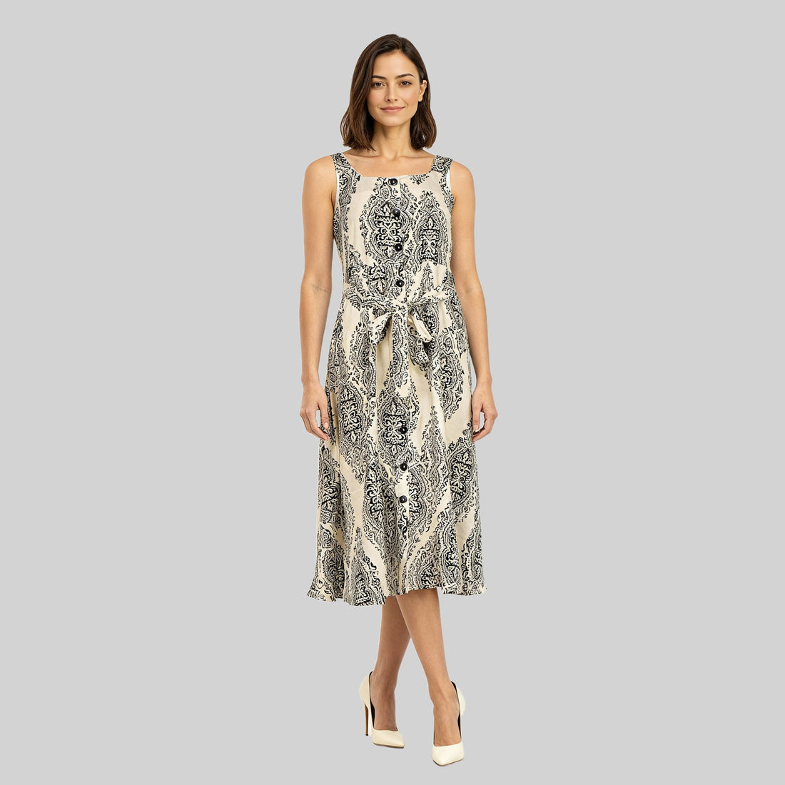 Flared Strappy A-Line Dress