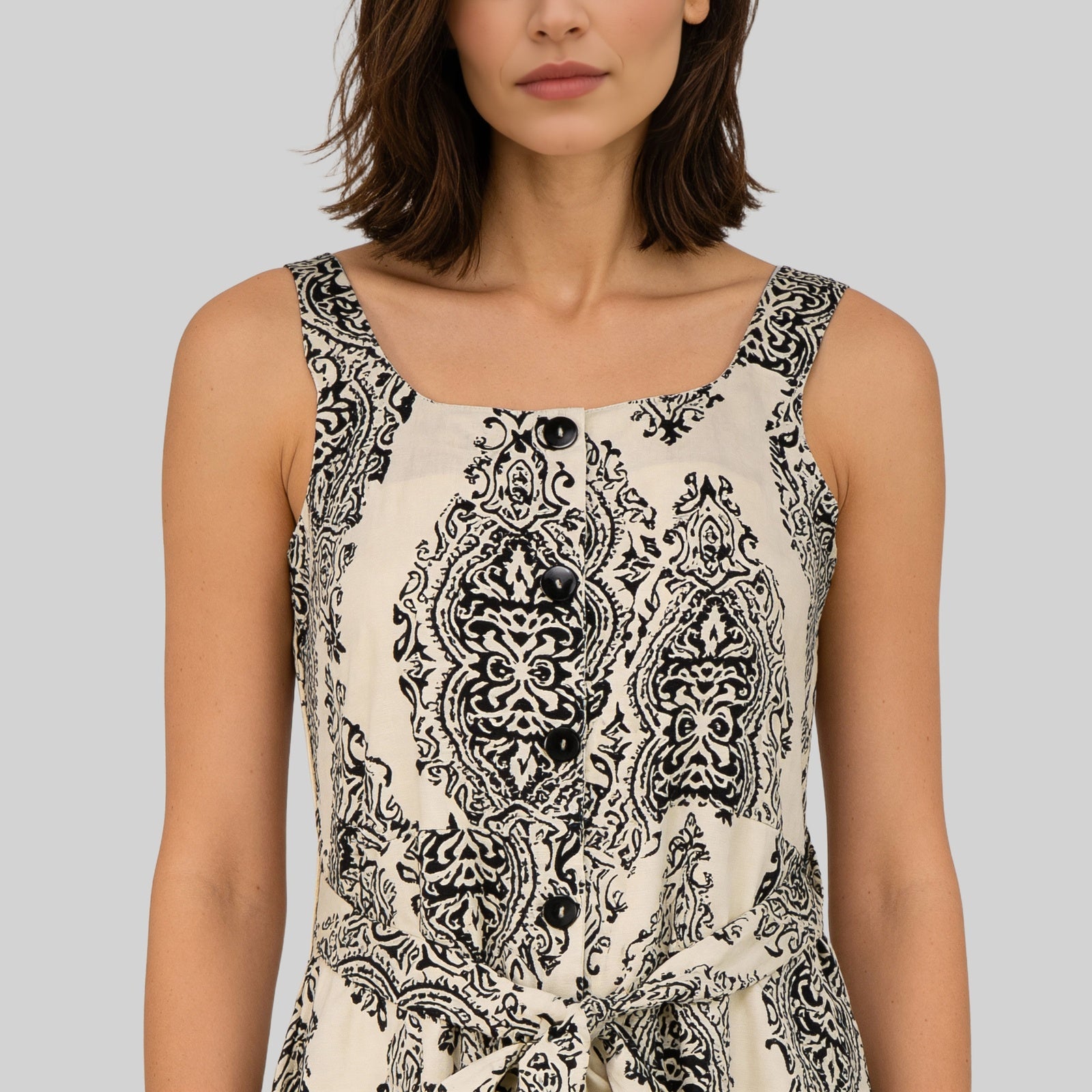 Flared Strappy A-Line Dress