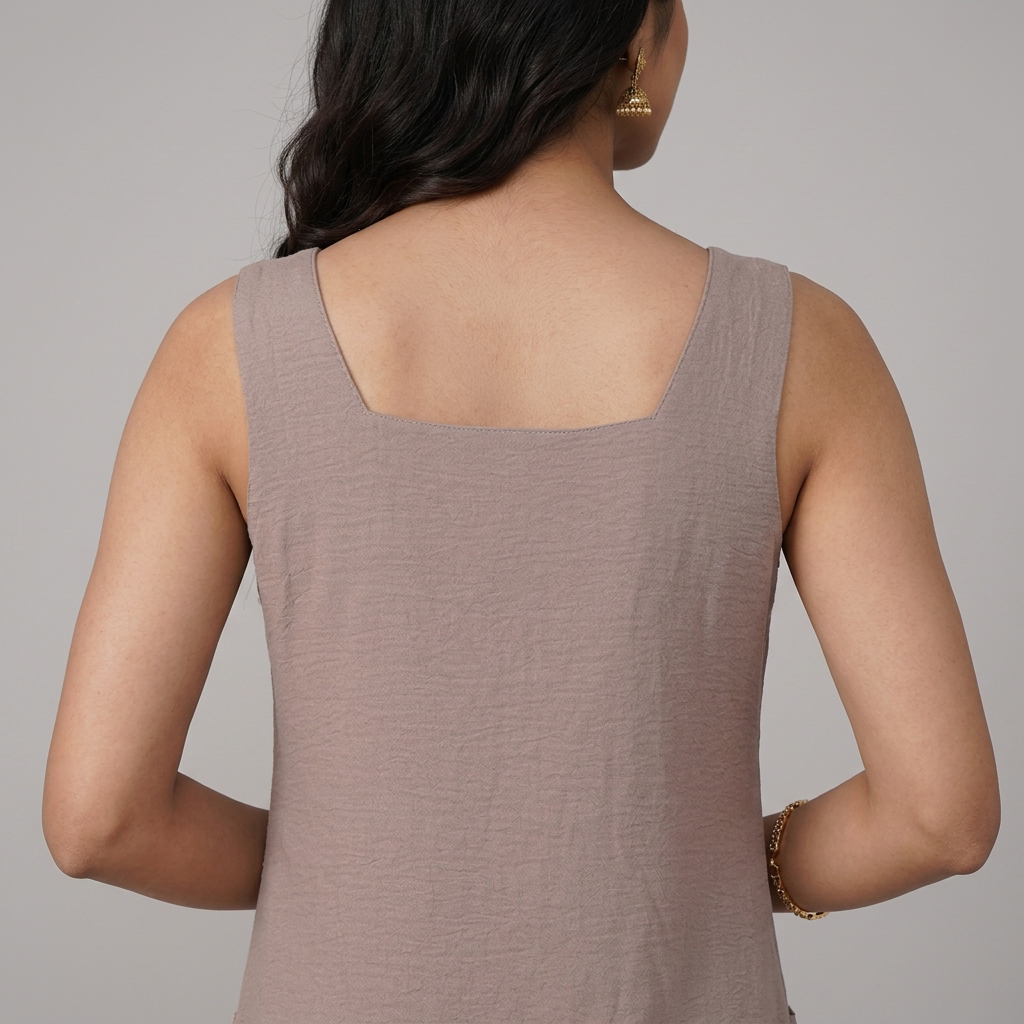 Solid Strappy Shift Dress