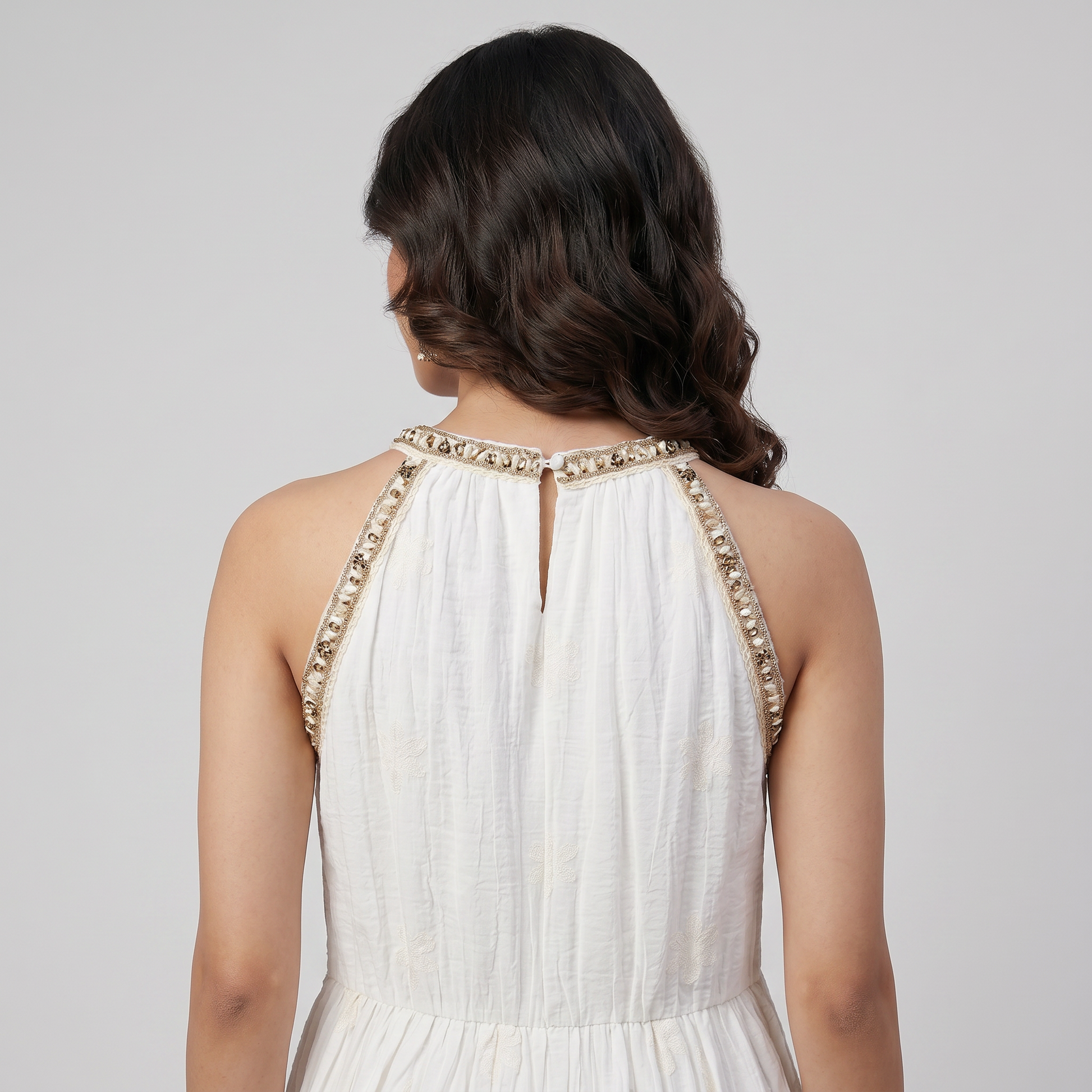 Halter Neck Tiered Dress