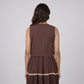 Strappy Tiered Dress With Embroidered Shrug