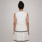Strappy Tiered Dress With Embroidered Shrug