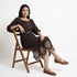 Embroidered Flared Dress