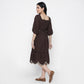 Embroidered Flared Dress
