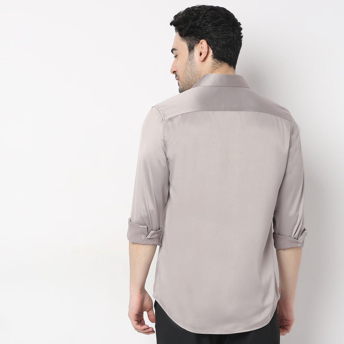 Slim Fit Solid Shirt