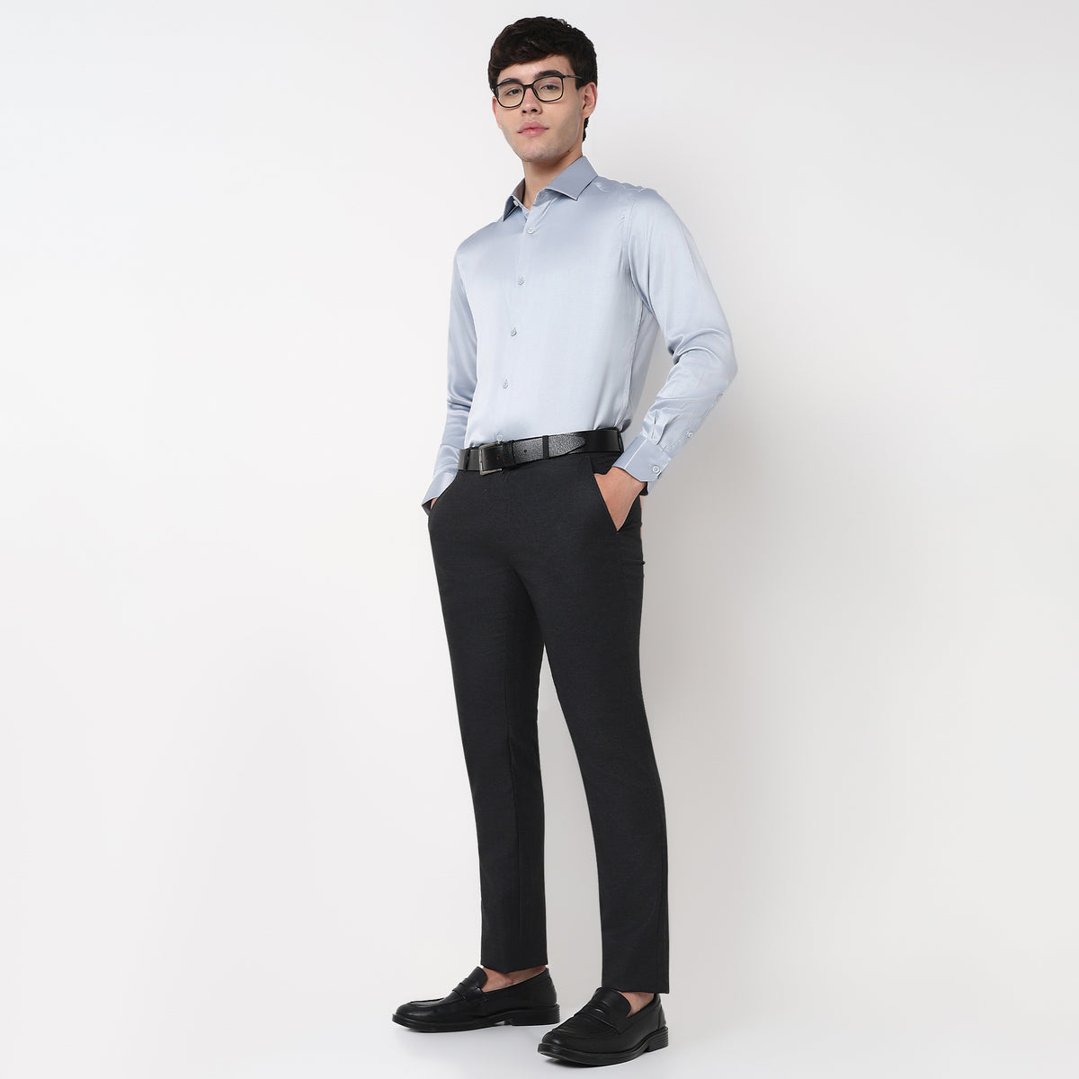 Slim Fit Solid Shirt
