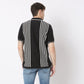 Modern Nerd Hand Knit Jersey Striped Camp Collar Half Sleeve Cuban Shirt