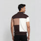 Colour Block Modern Nerd Hand Knit Jersey Polo T-Shirt