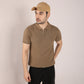 Structured Modern Nerd Hand Knit Jersey Polo T-Shirt