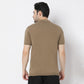 Structured Modern Nerd Hand Knit Jersey Polo T-Shirt