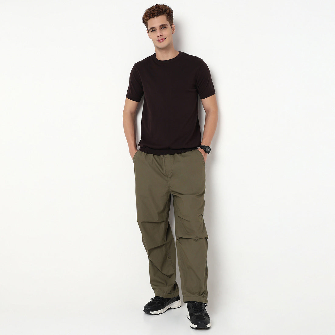 Crew Neck Hand Knit Jersey Flat Knits T-Shirt