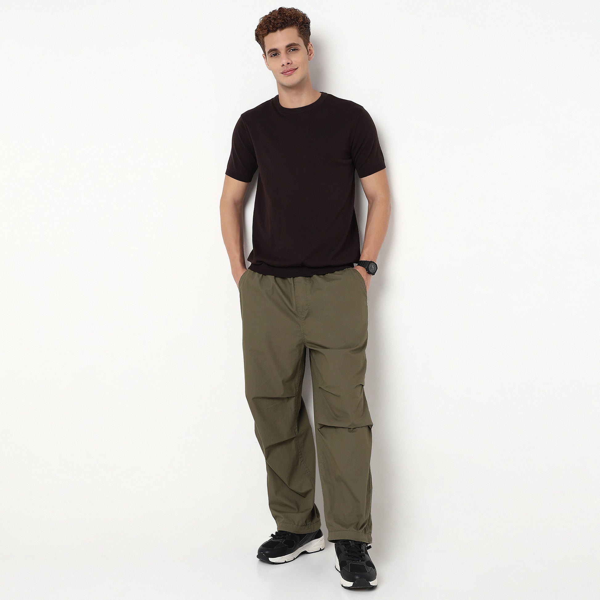 Crew Neck Hand Knit Jersey Flat Knits T-Shirt