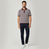 Cotton Striped Polo T-Shirt