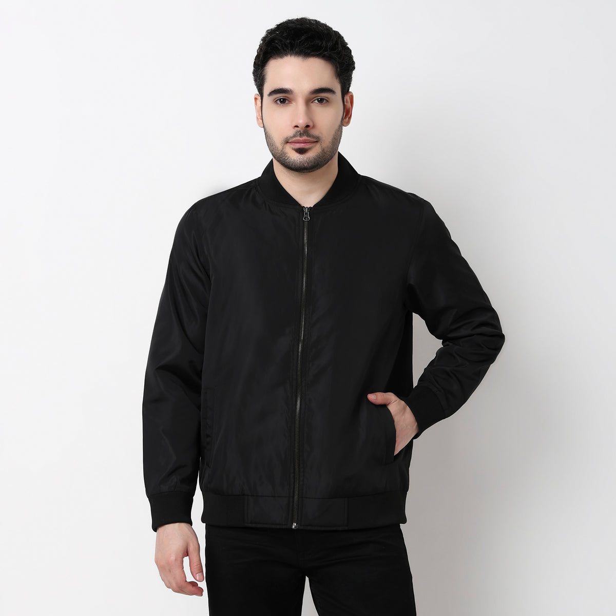 Henley Neck Jacket
