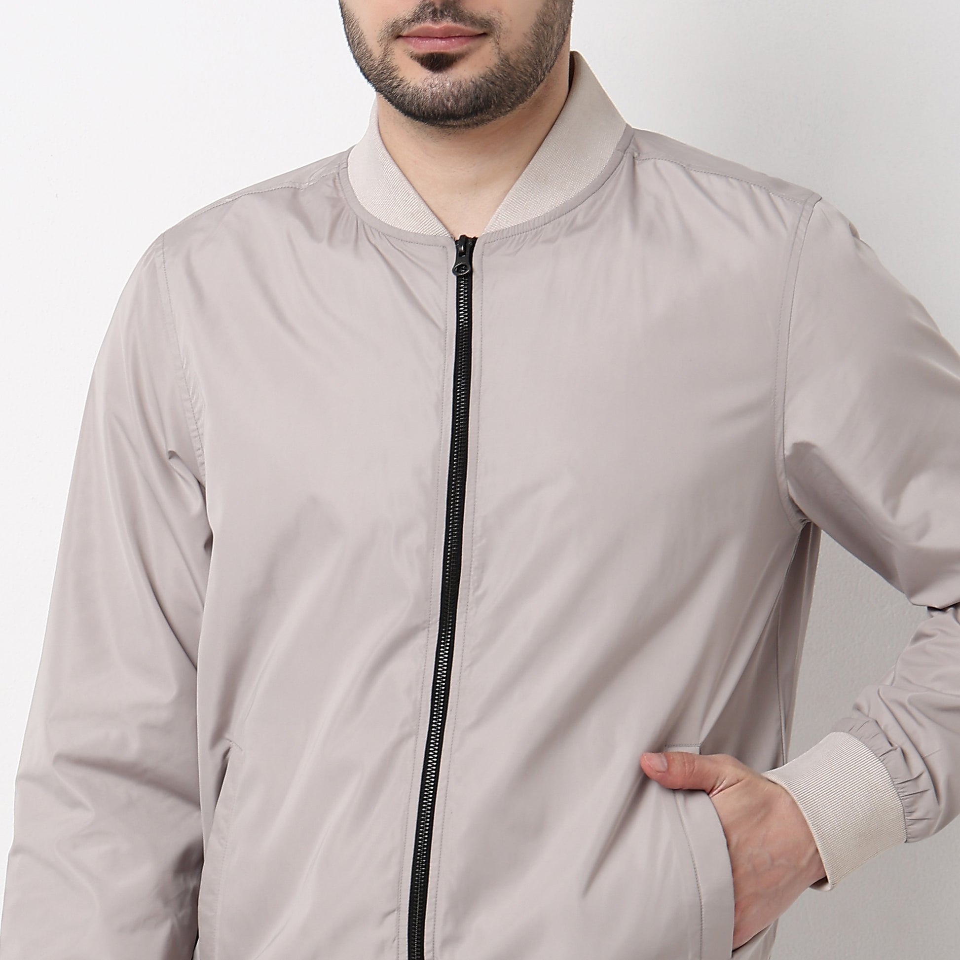 Henley Neck Jacket