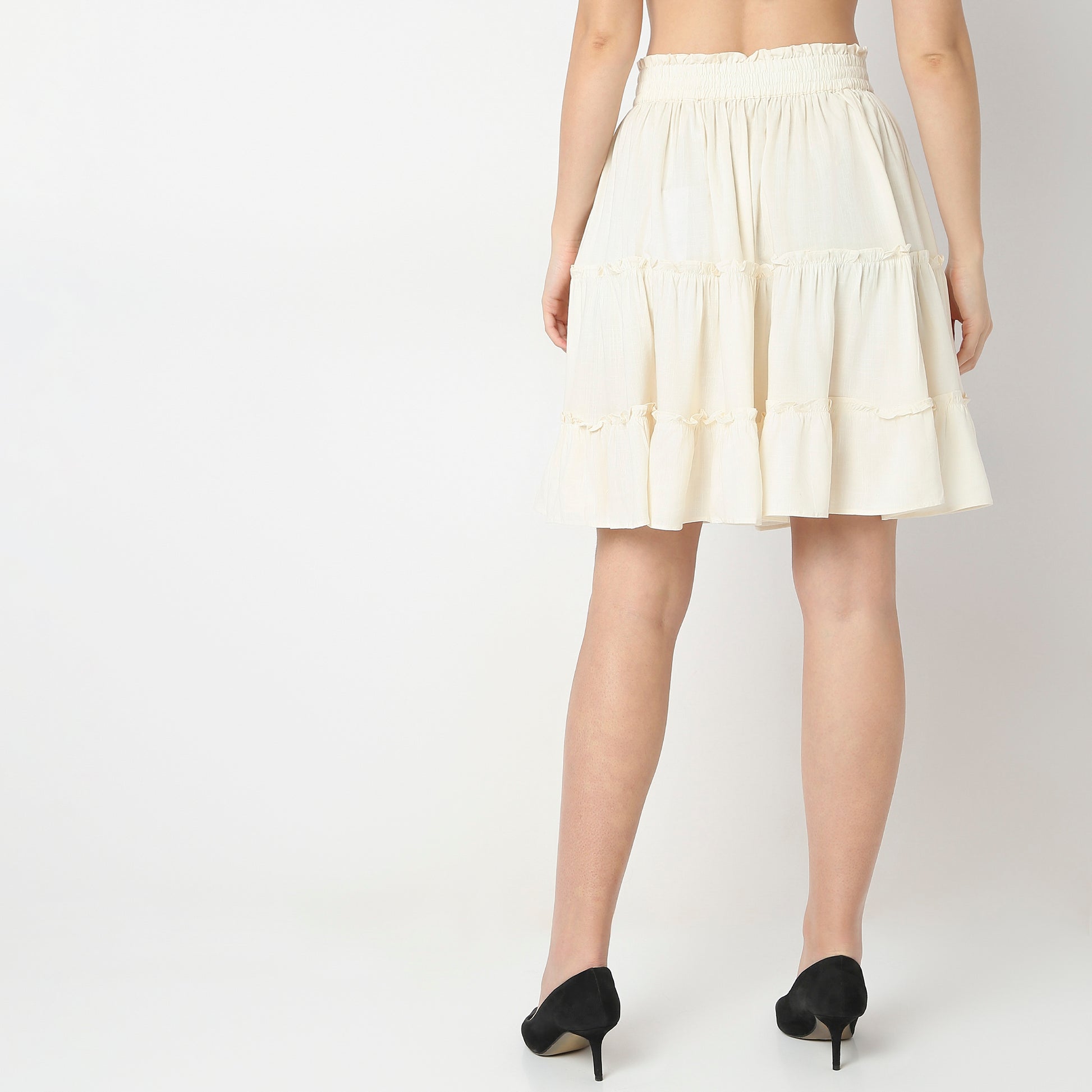 Flare Fit High Rise Skirts