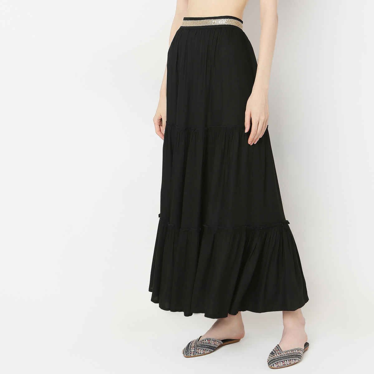 Flare Fit High Rise Skirts