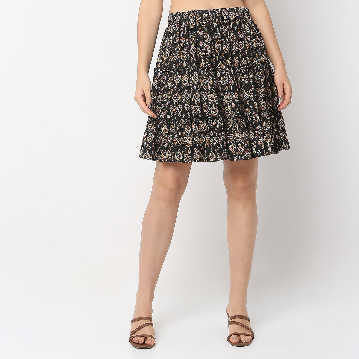 Flare Fit High Rise Skirts