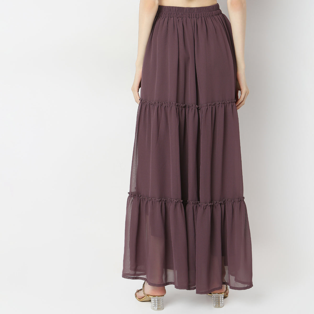 Flare Fit High Rise Skirts