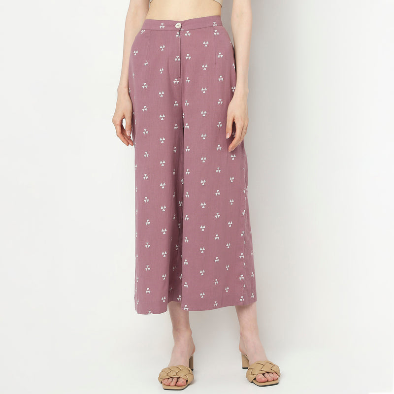 Flare Fit Mid Rise Culottes